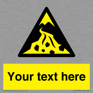 Custom Warning: Debris flow zone